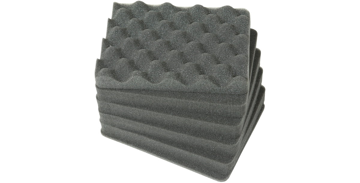 Cubed foam insert for iSeries 3i-0907-6 case, durable and customizable for secure storage and transport. Ideal accessory for single lid cases.