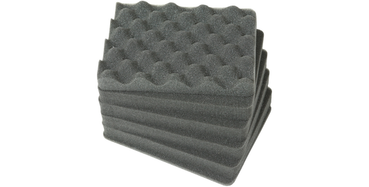 Cubed foam insert for iSeries 3i-0907-6 case, durable and customizable for secure storage and transport. Ideal accessory for single lid cases.