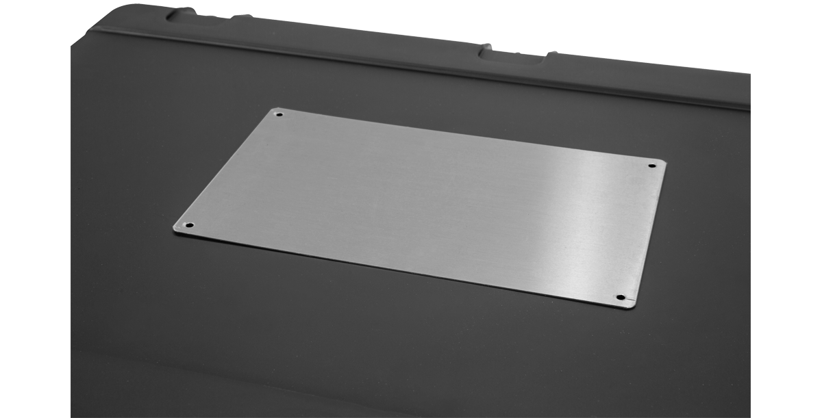 12" x 7" Shipping Label Plate with Adhesive Backing