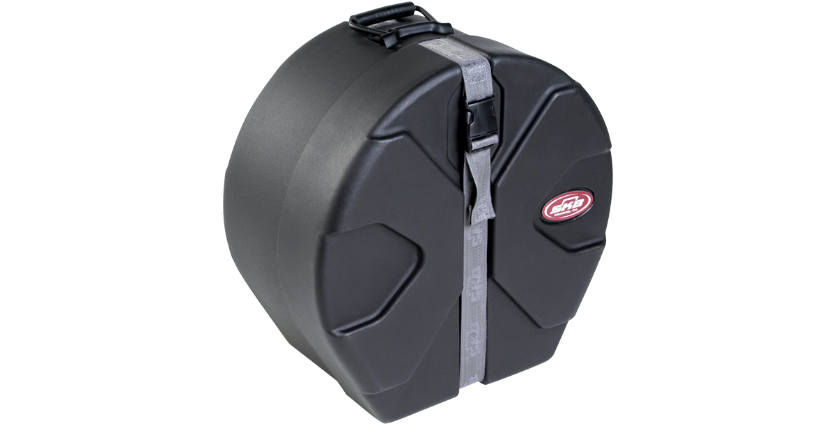 Side view of 6.5 x 14 Snare Case - Durable Drum Protection featuring ergonomic grip handle and impact-resistant design.