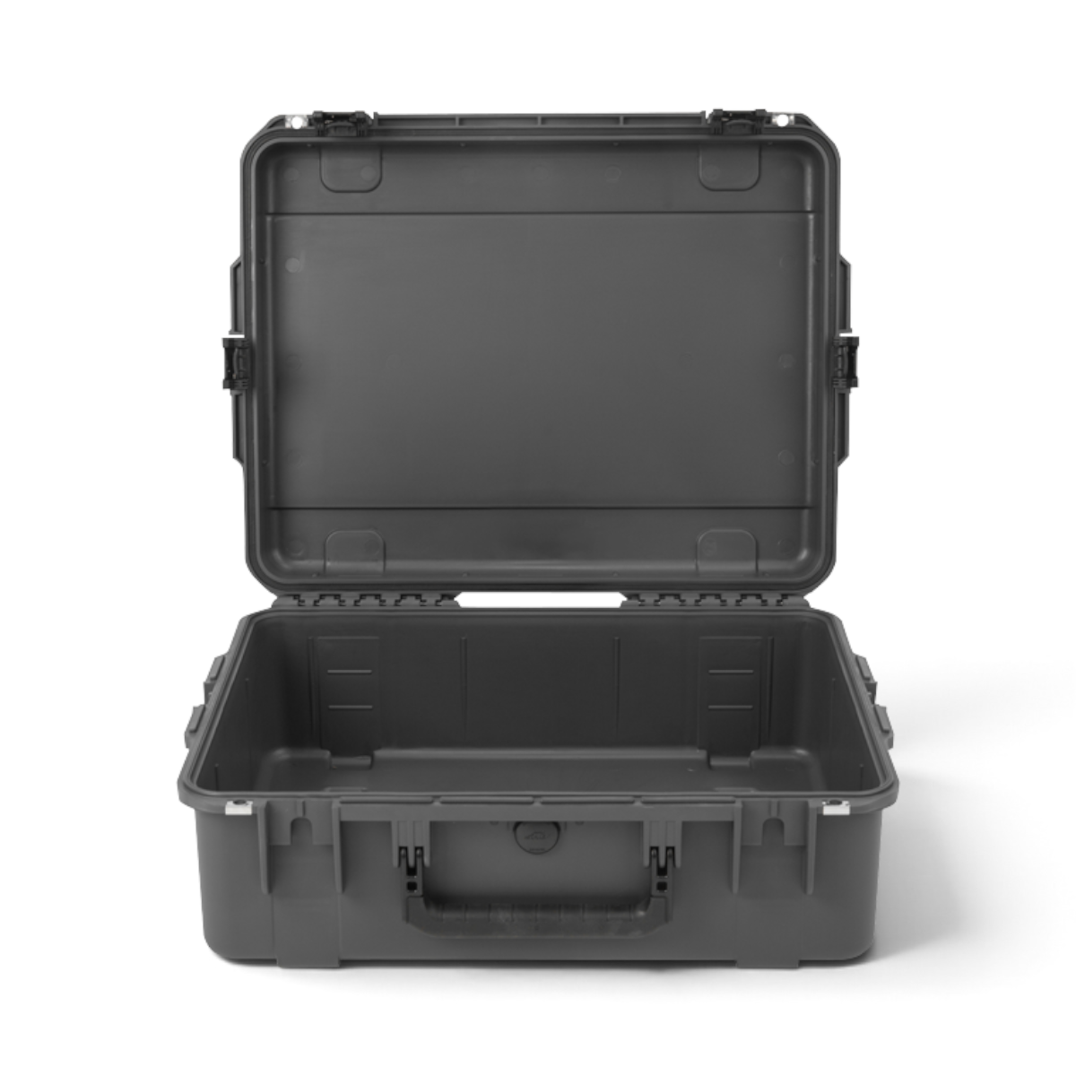 SKB Cases iSeries 2217-8 Overland waterproof storage case in charcoal grey with open lid and durable latch system