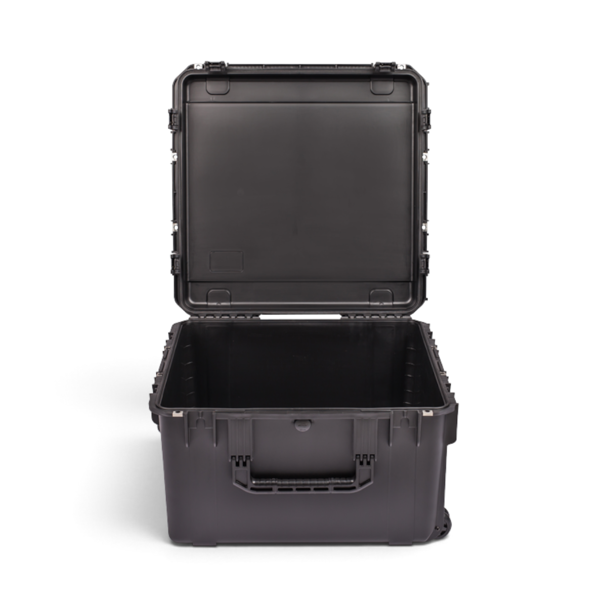 SKB Cases iSeries 2424-14 black waterproof injection molded polypropylene equipment case with open lid