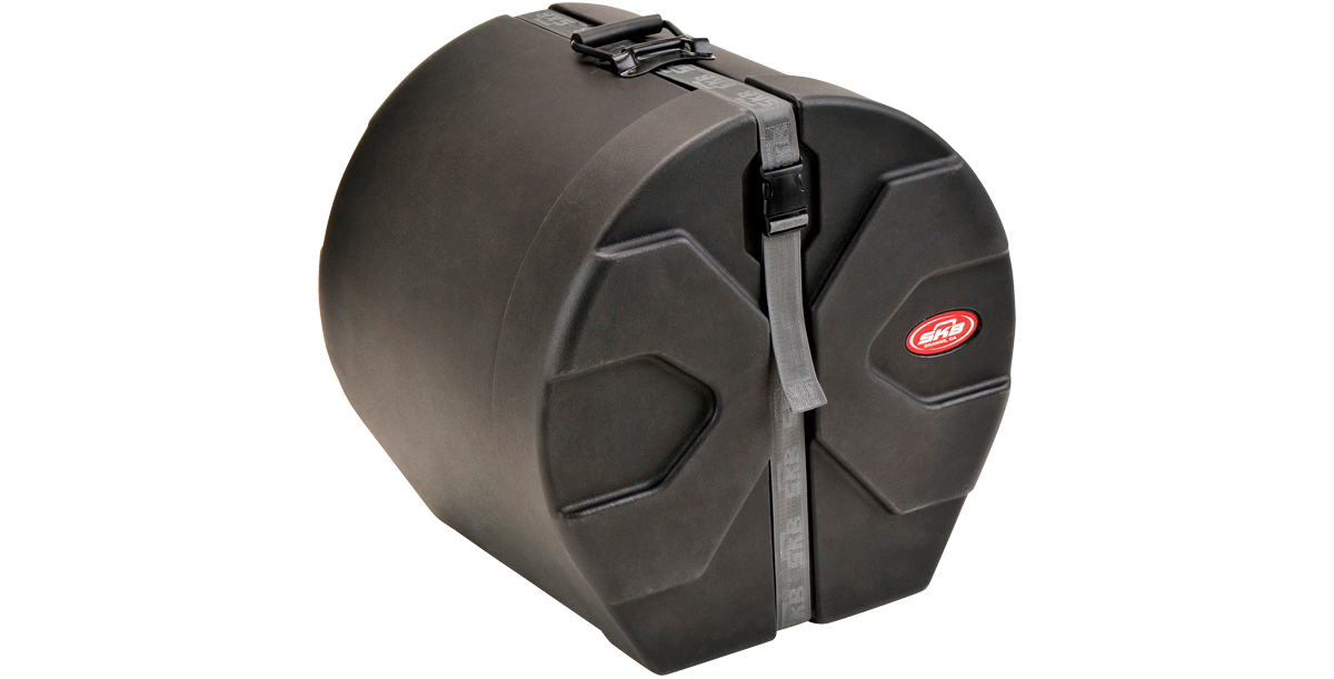 12x14 Floor Tom Drum Case with reinforced roto-molded construction and ergonomic strap, perfect for protecting toms in home and garden accessory kits.