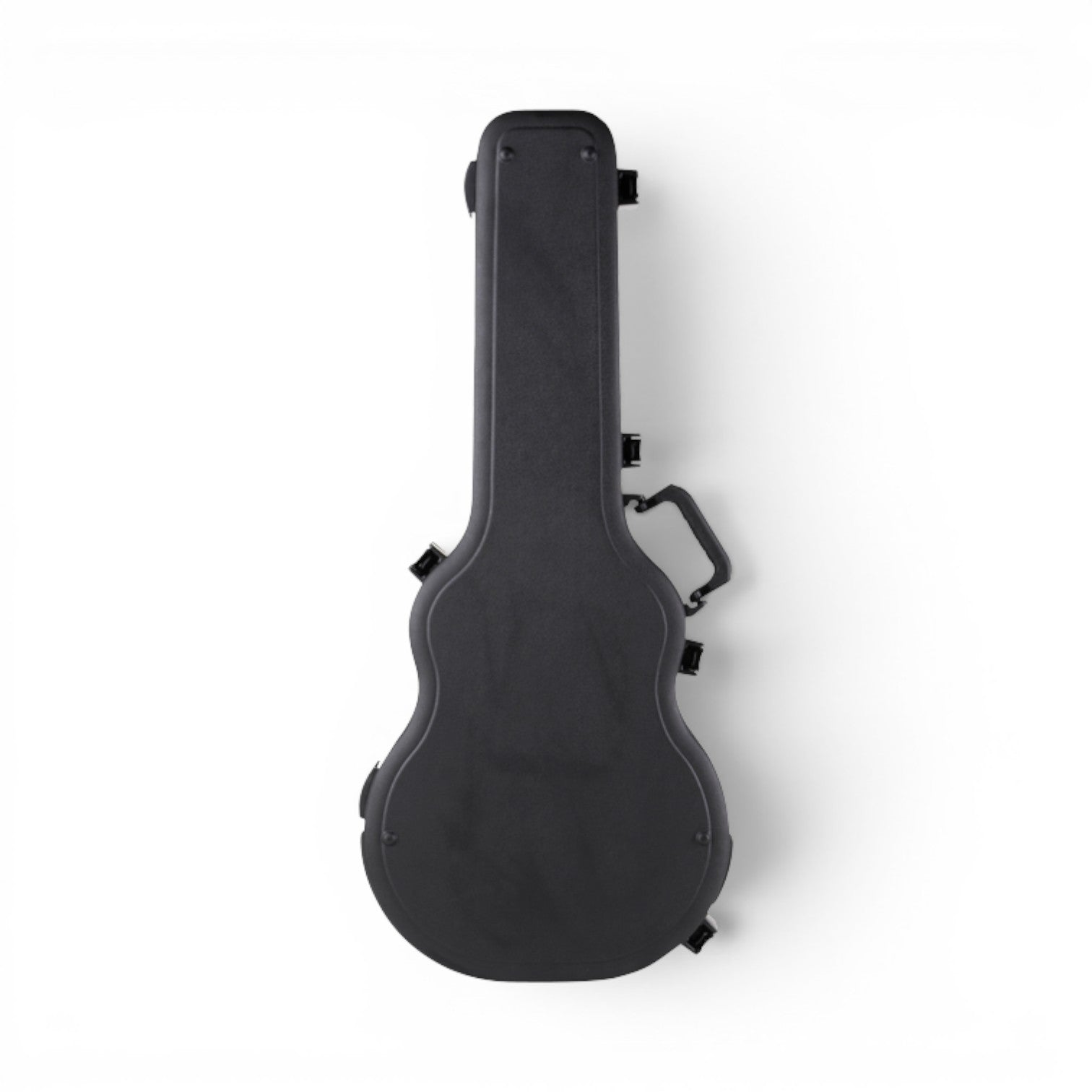 Front view of Thin Body Guitar Case - Semi-Hollow Guitar Case showing durable molded exterior for 335 style guitars, dust and moisture resistant.
