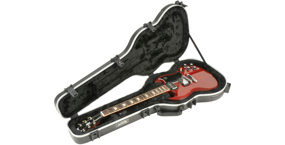 SG Guitar Case - Secure Protection | Fits SG, Viper with EPS foam interior and snug fit for Gibson and Epiphone guitars. Lightweight and impact-resistant.