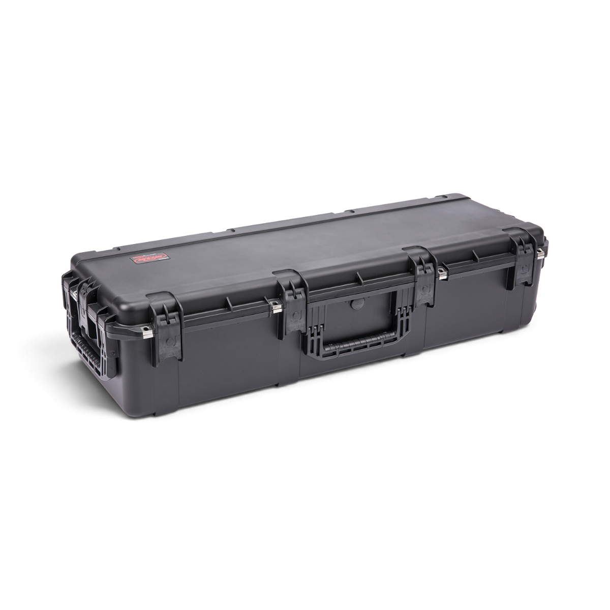 SKB Cases iSeries 4414-10 waterproof black injection molded hard case for two bows with secure trigger latches.
