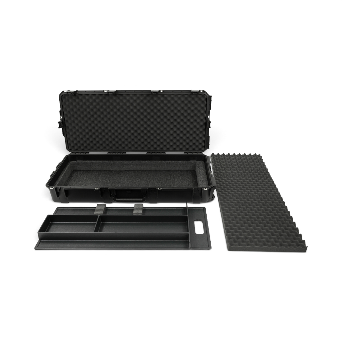SKB Cases iSeries waterproof bow case in black with removable accessory tray and egg-crate foam interior lining