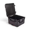SKB Cases iSeries 2424-14 black waterproof injection molded equipment case with open lid and heavy-duty latches