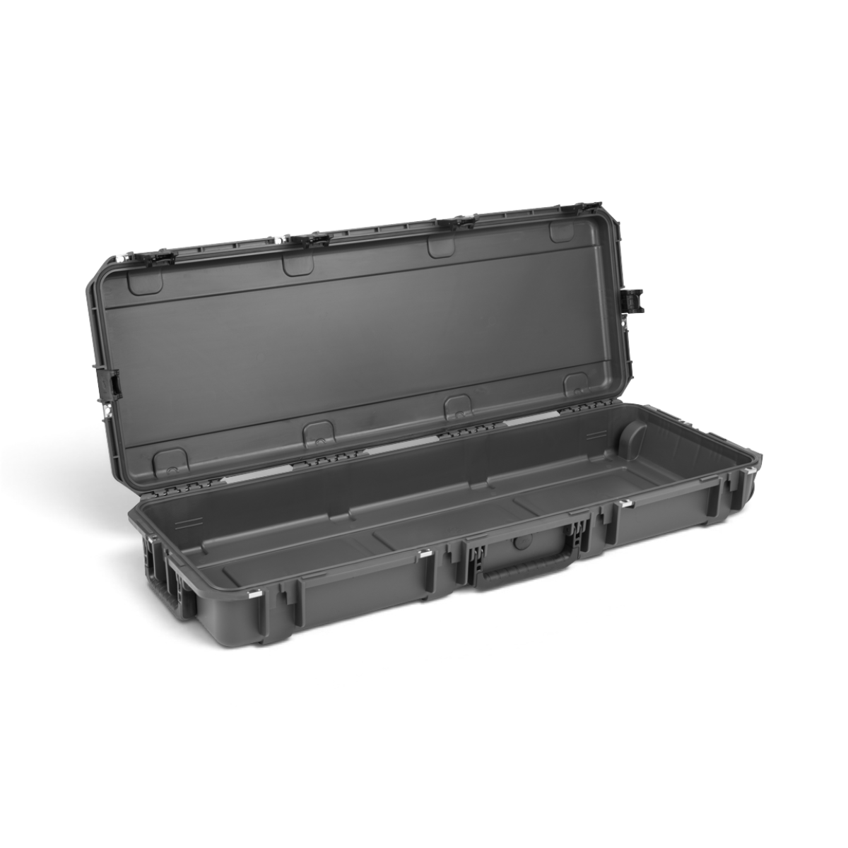 SKB Cases iSeries 4214-5 Overland charcoal grey waterproof injection molded polypropylene storage case open view