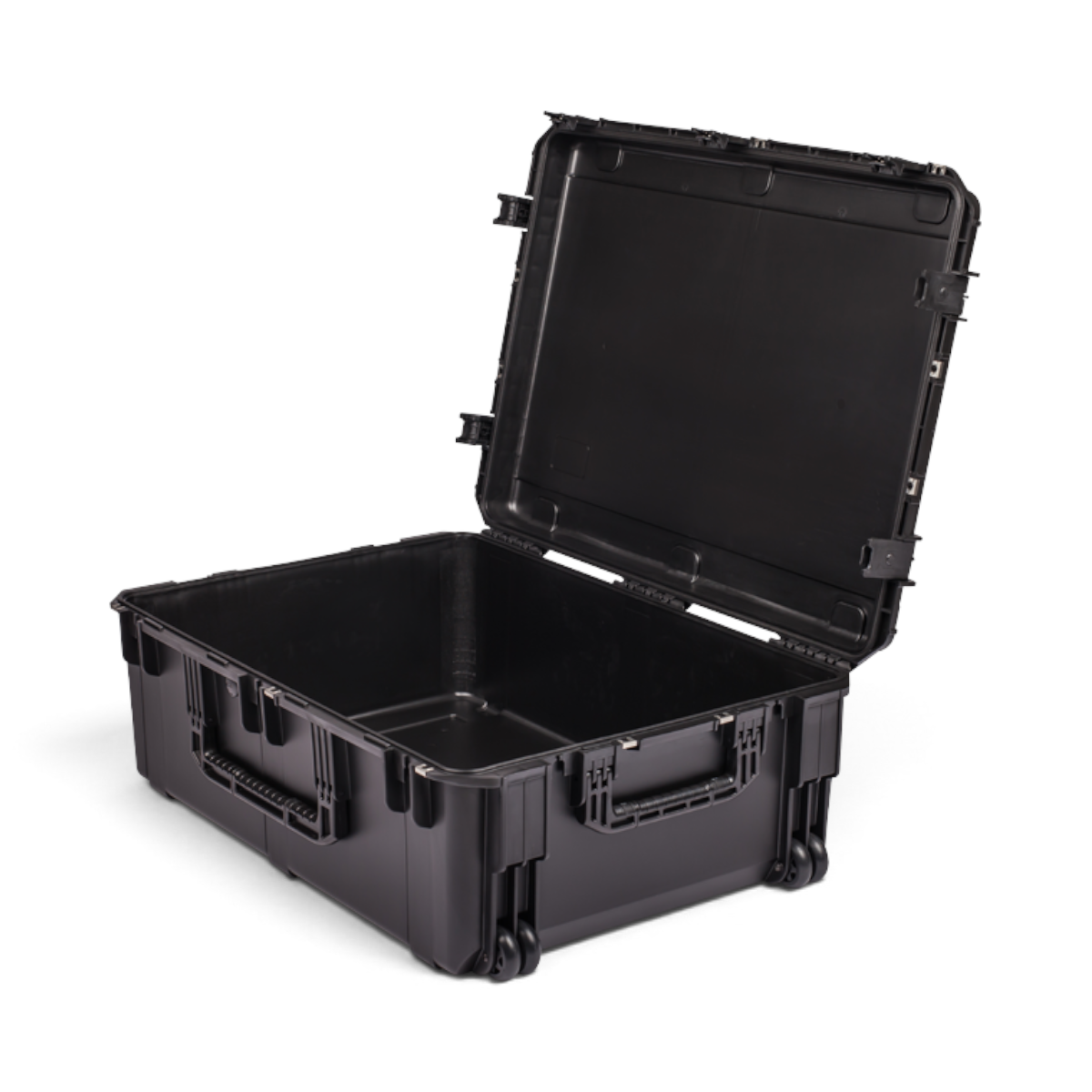 SKB Cases iSeries 3424-12 black waterproof hard case with open lid and durable polypropylene construction