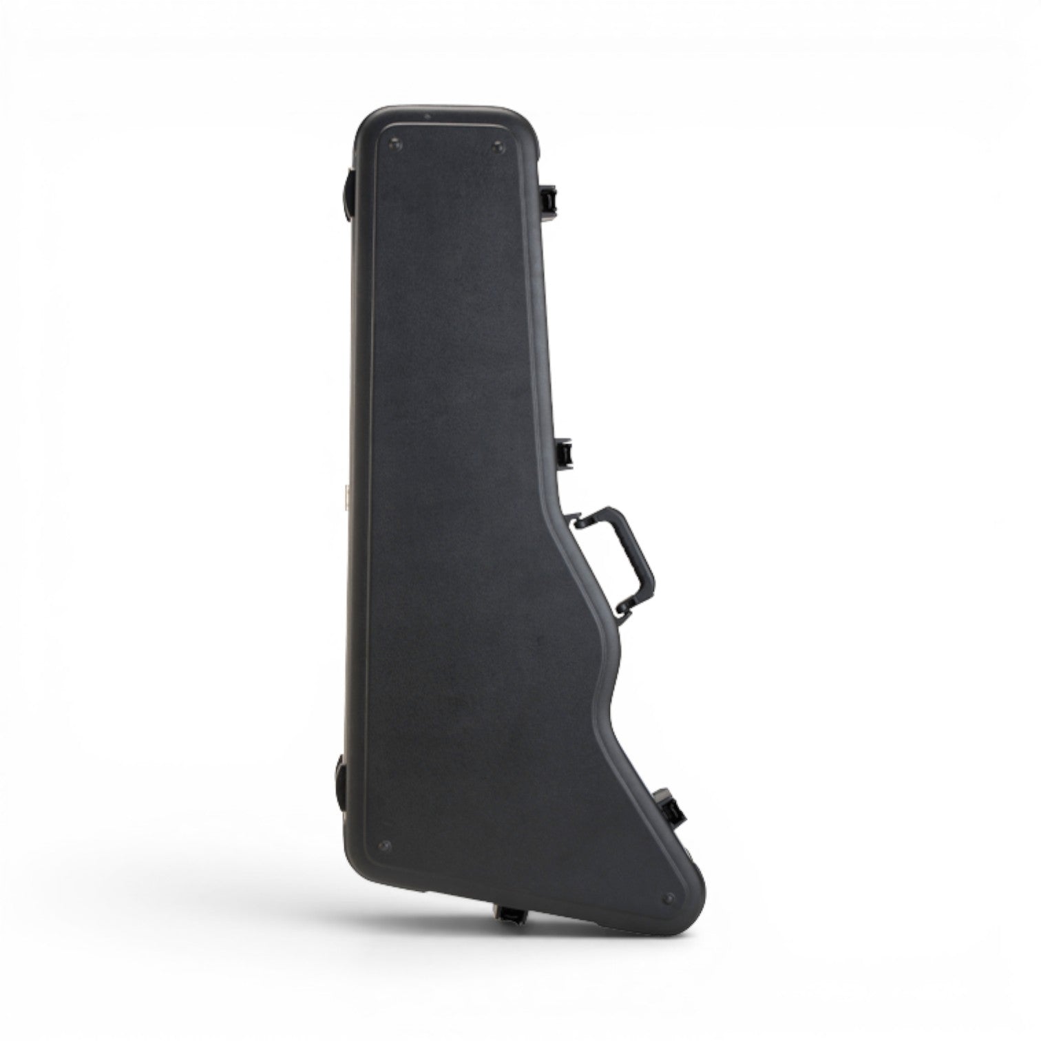 Closed Firebird Guitar Case - Hardshell Protection with molded ABS exterior, ergonomic handle, and TSA-approved locking system.