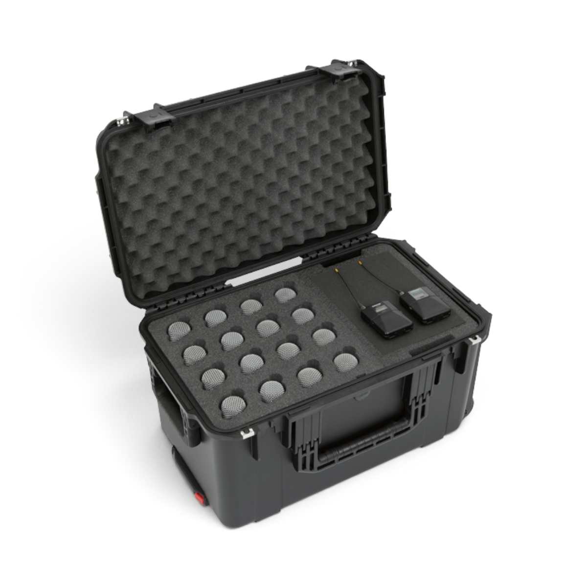 SKB Cases iSeries waterproof wireless microphone case with custom foam interior for 16 mics and accessories