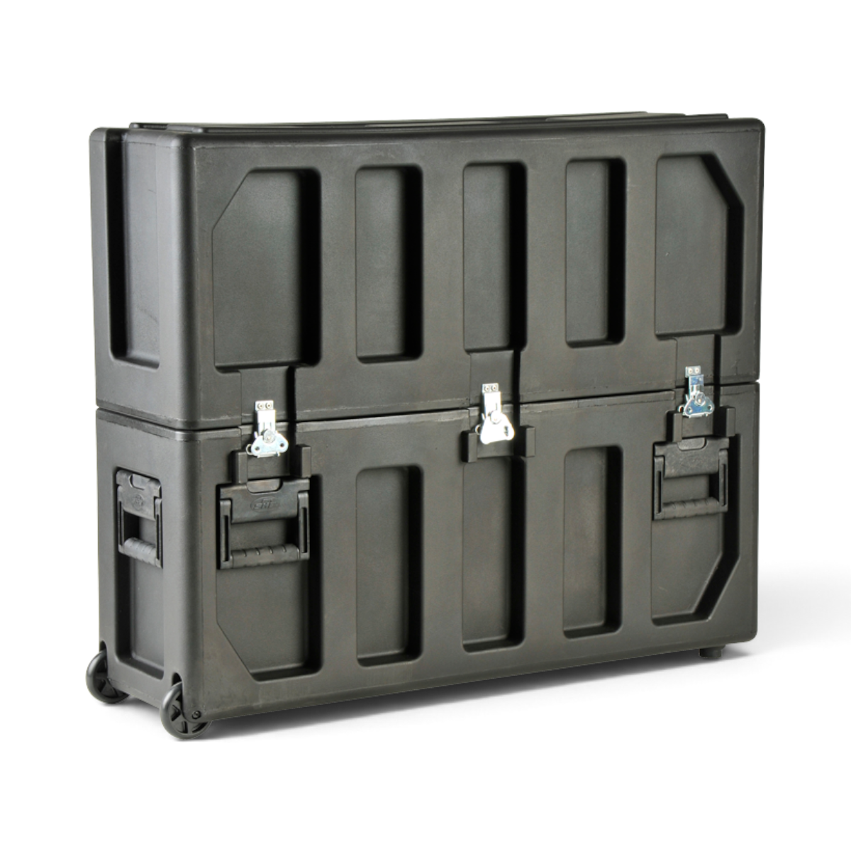 SKB Cases FP Series 3237 black rotationally molded polyethylene LCD screen transport case with heavy-duty latches