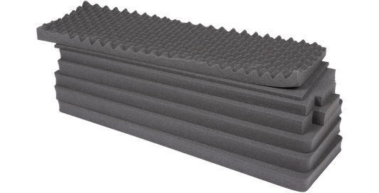 Replacement foam insert for iSeries 4213-12 case, featuring layered customizable foam for secure storage and protection of contents.