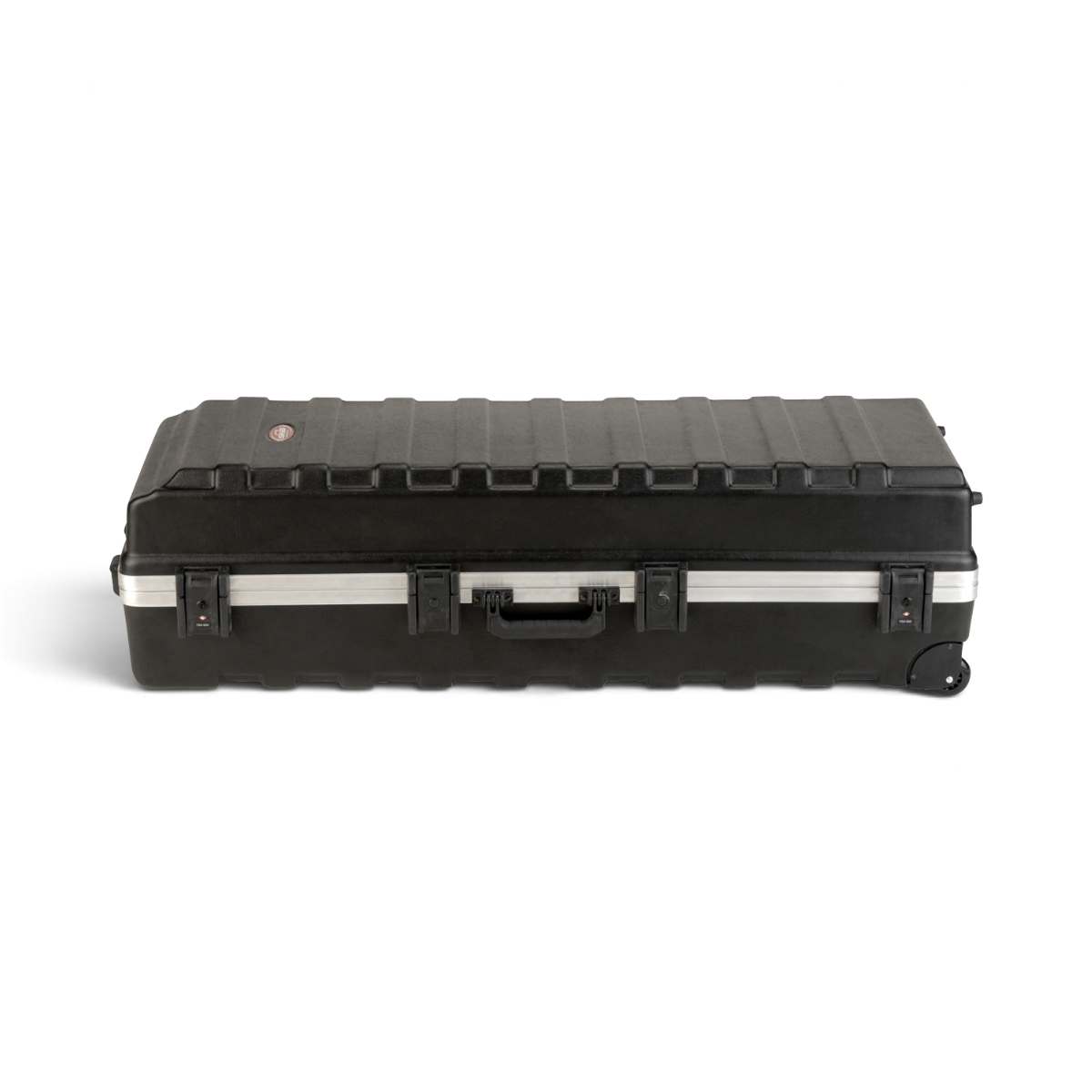 SKB Cases vSeries 4816 black polyethylene hard-shell equipment transport case with wheels and TSA locking latches.