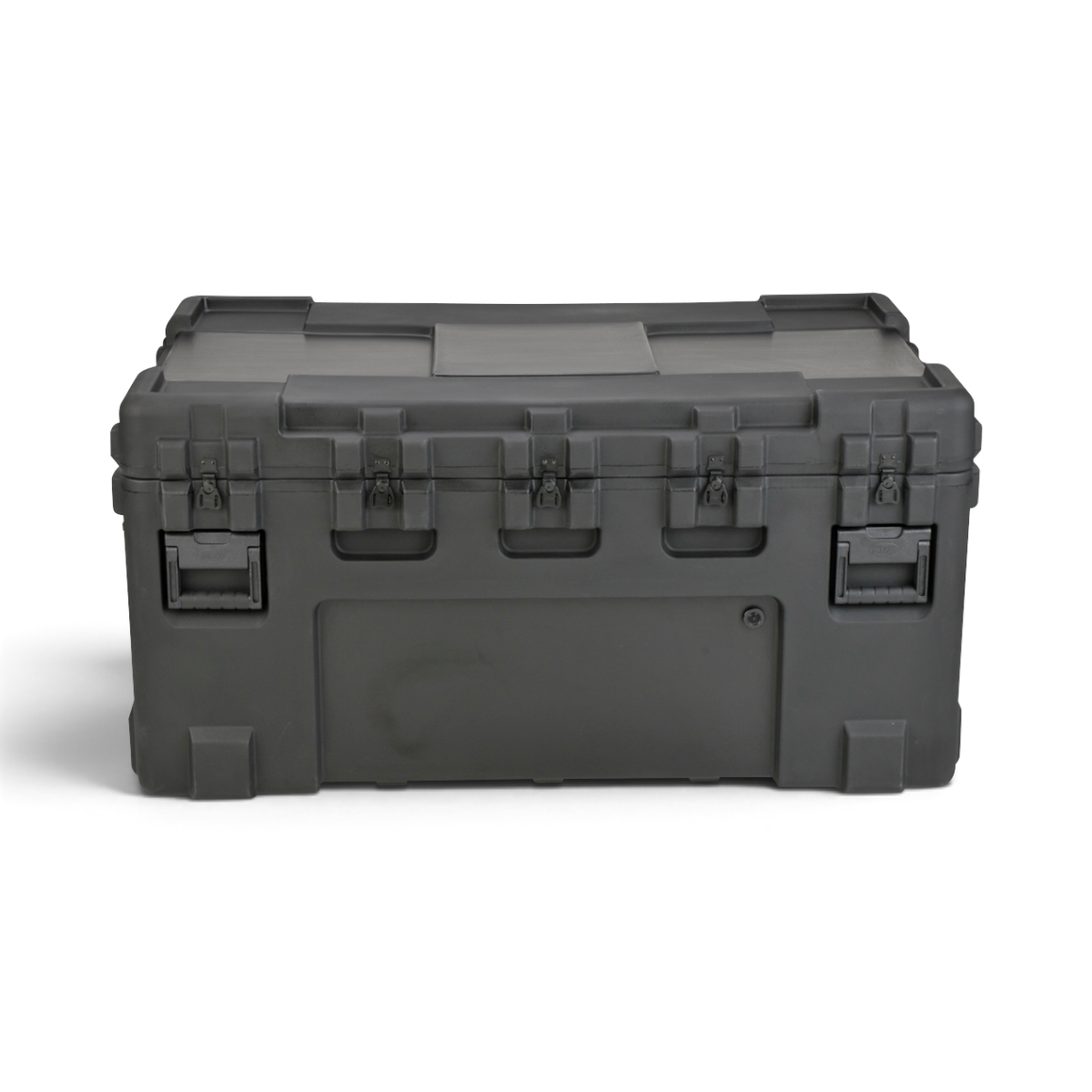 SKB Cases rSeries 5030-24 black roto-molded military-grade waterproof storage case with stainless steel latches.