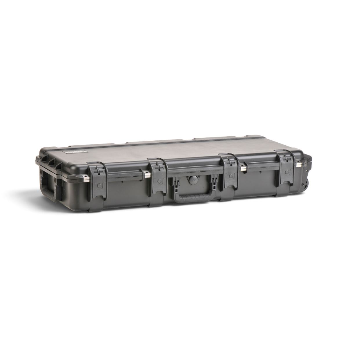 SKB Cases iSeries 3614-6 black waterproof baseball bat case with trigger latches and durable polypropylene shell.