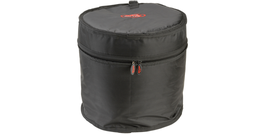12x14 Tom Drum Gig Bag - Durable and Secure cylindrical case with dual zippers and top logo, ideal for protecting tom drums during transport.