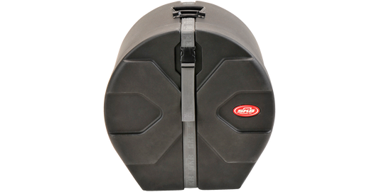 12 x 14 Tom Drum Case with Roto-X design, featuring molded feet and secure strap for durable drum protection and easy transport.