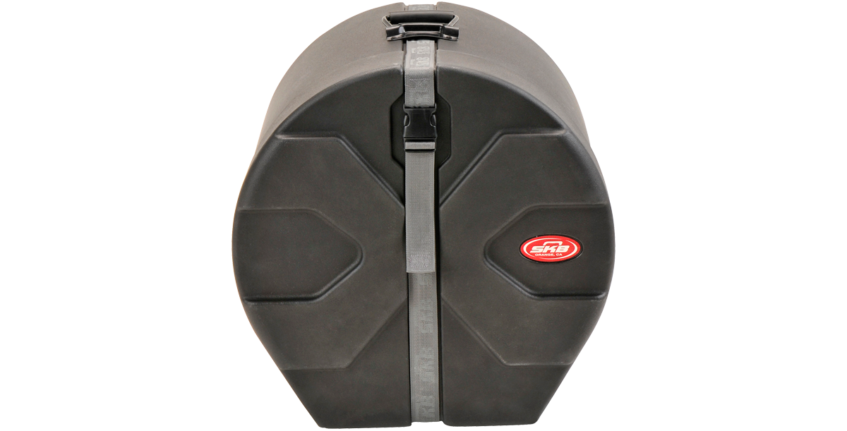 Floor Tom Case - 12x14 Drum Protection with durable roto-molded shell and secure strap, ideal for 14-inch tom drums in percussion accessory kits.