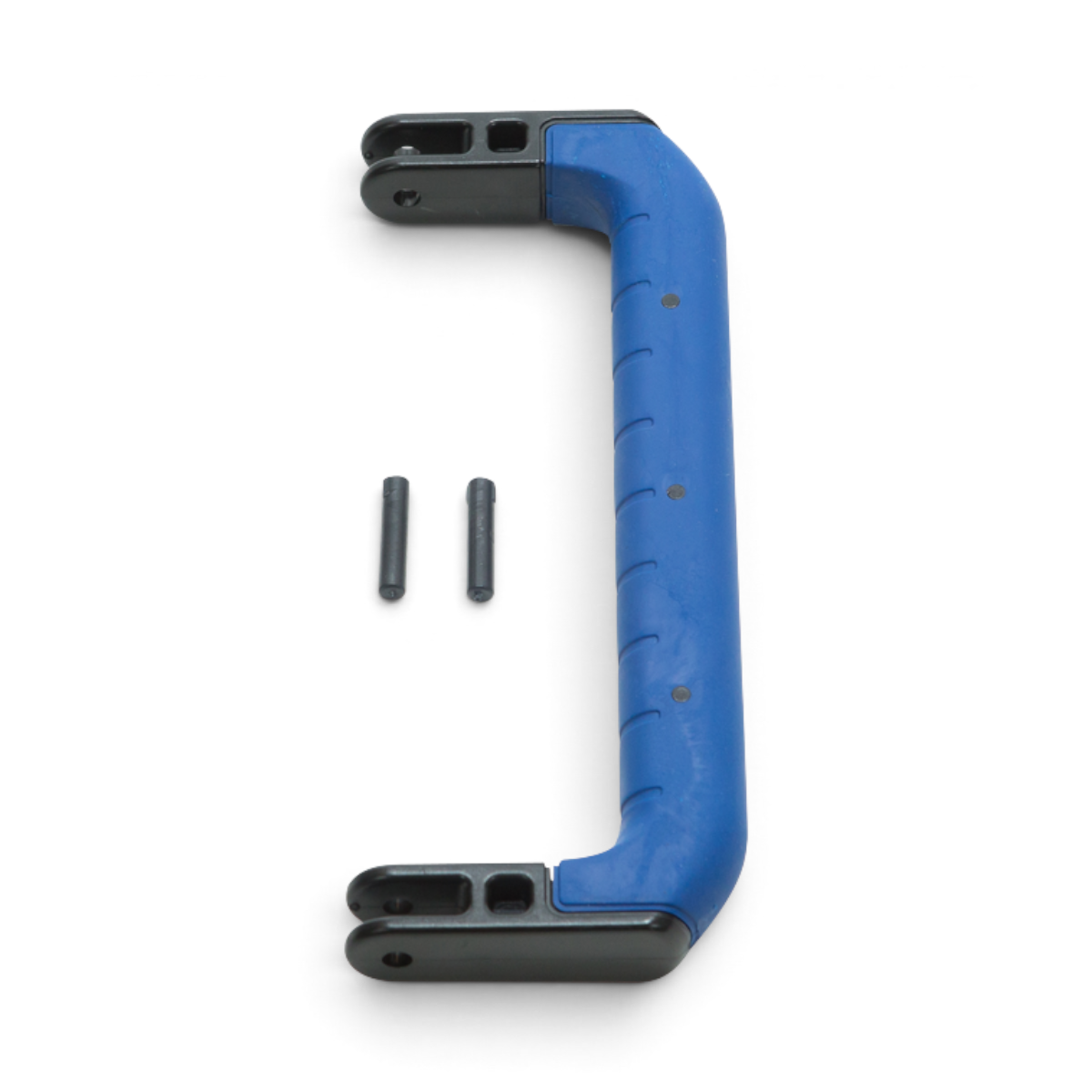 SKB Cases iSeries blue replacement handle for large protective cases with two mounting pins on a white background