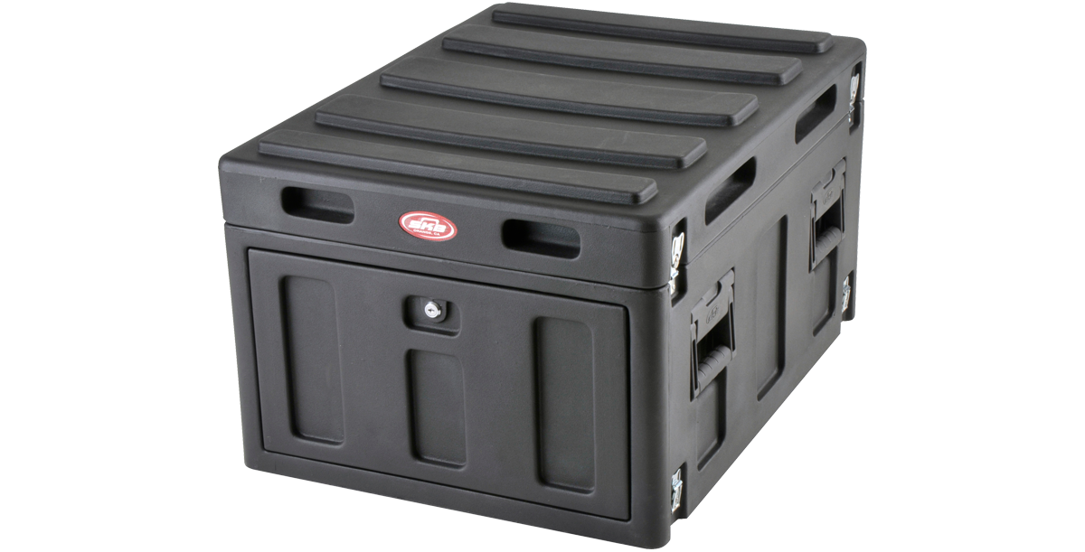 Mighty GigRig Expander Rack - 12U Space fully enclosed with lockable front panel, stackable and secure for equipment transport.
