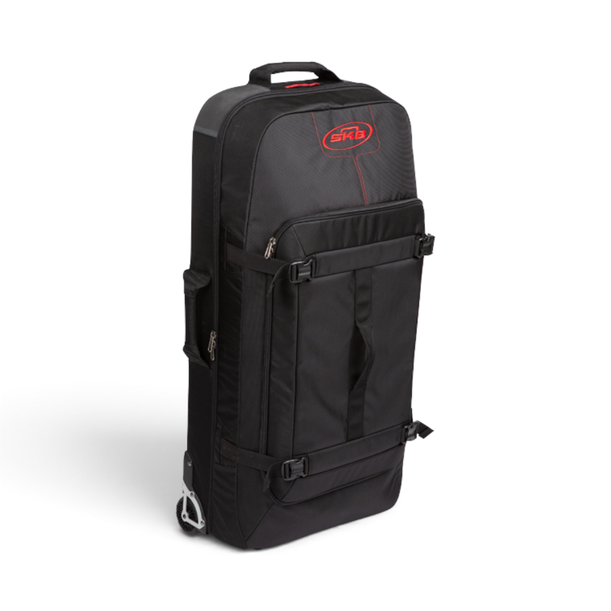 SKB Cases Bow Traveler black rolling gear bag with padded interior and exterior compression straps