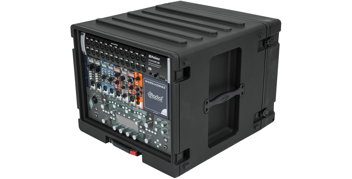 8U SKB Rolling Rack - Easy Transport | Strong, Durable Roto-Molded