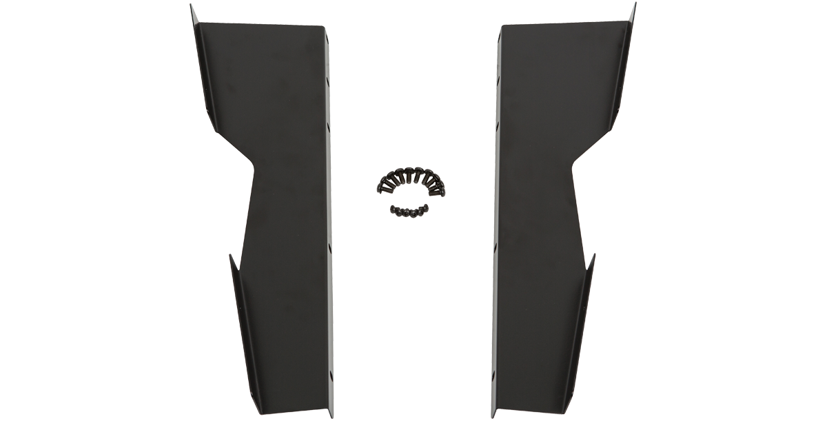 Top view of Allen Heath SQ5 Rack Ears - Mixer Rack Mount accessory kit with mounting screws for SKB GigRig compatibility.