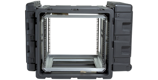 24-Inch Shockproof Rack Case - Lightweight, Durable | SKB with open front and rear access for sensitive equipment protection.