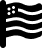 Flag icon with a blue background