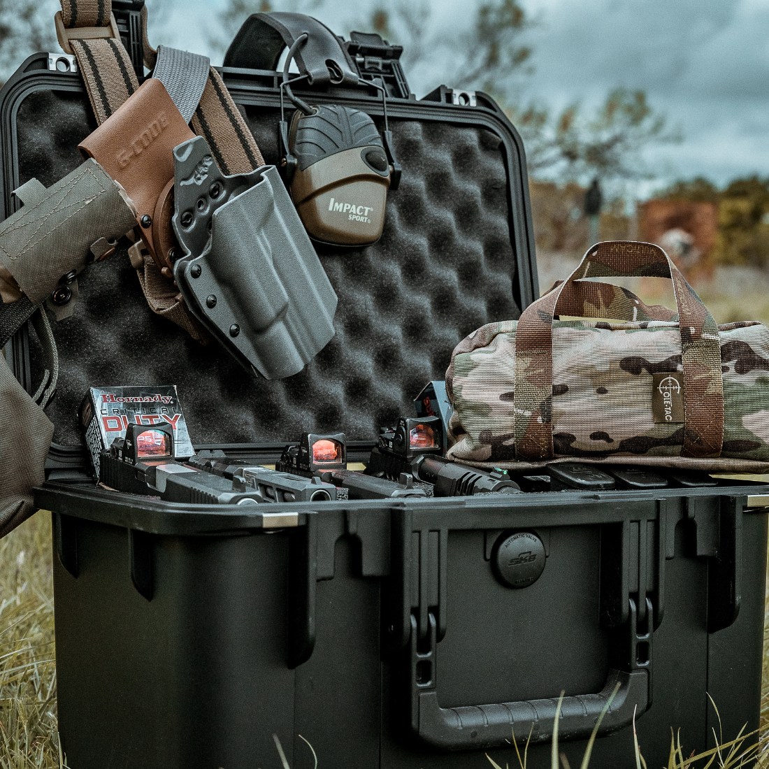 case gear Handgun Case for Four - Waterproof and Durable