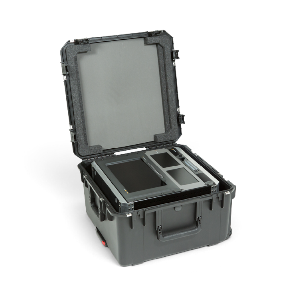 SKB Cases 10U iSeries injection molded fly rack with internal aluminum frame and protective foam interior