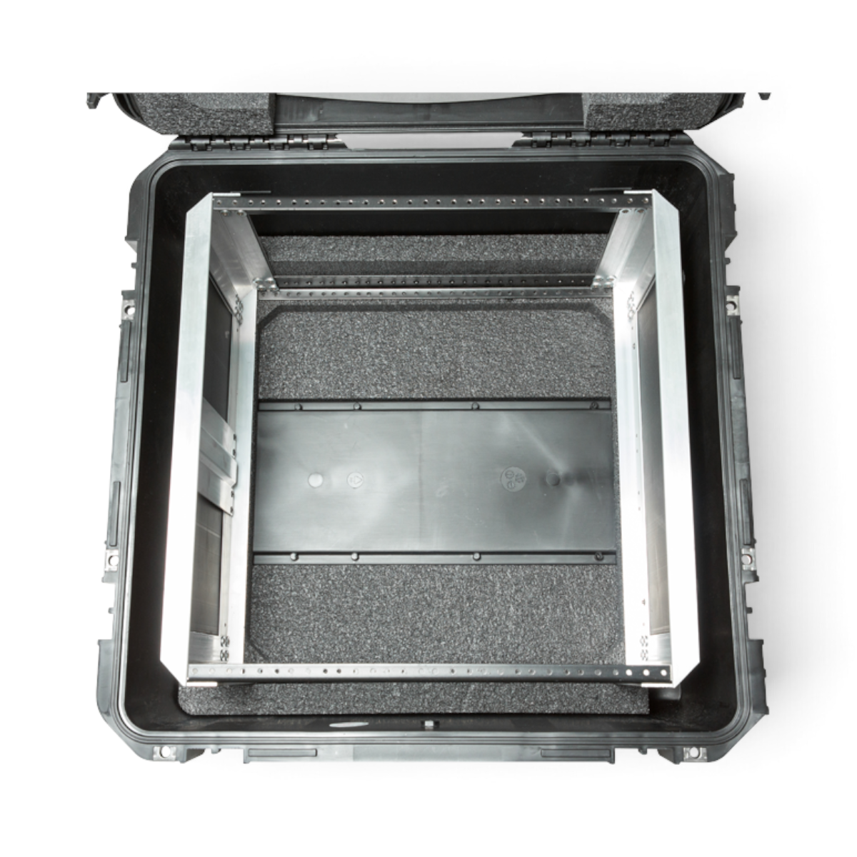 SKB Cases 10U iSeries injection molded fly rack with internal aluminum frame and protective foam lining