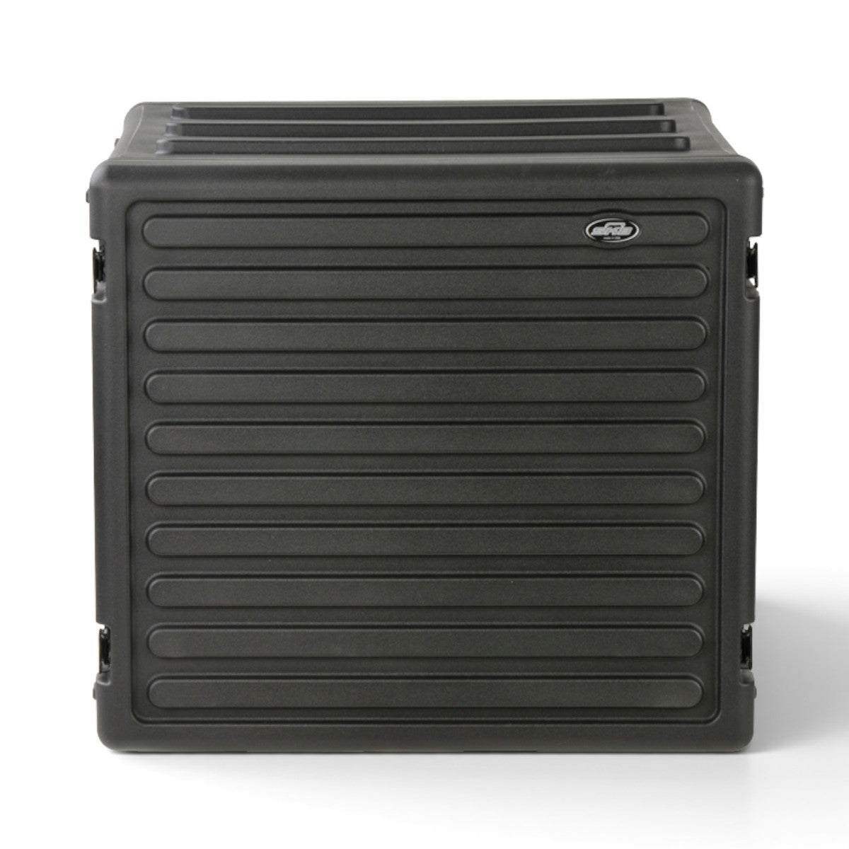 SKB Cases 10U rSeries rack in black roto-molded polyethylene with front lid and recessed steel twist latches