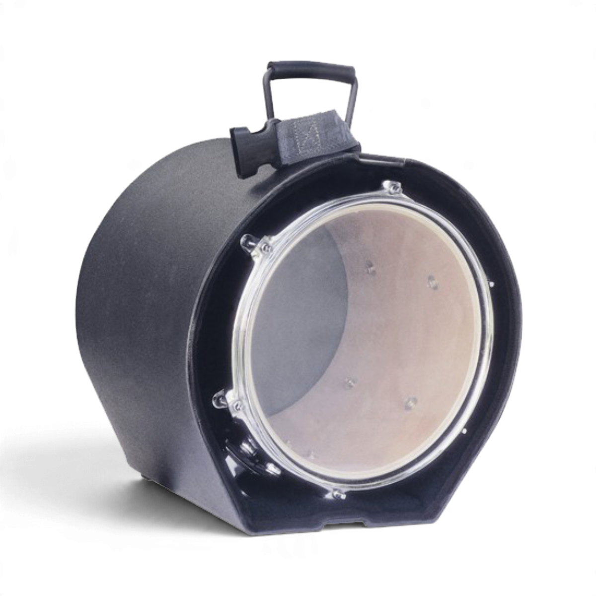 SKB Cases 10x10 roto-molded black D-shaped drum case with padded interior and sure grip handle for drum protection