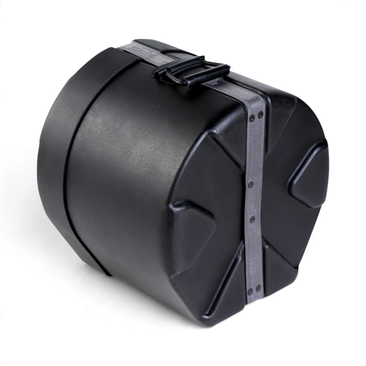 SKB Cases 10 x 12 roto-molded black drum case with D-shaped design, Roto-X pattern, and secure strap handle.