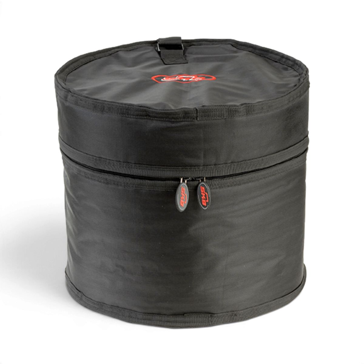 SKB Cases 10 x 12 inch black ballistic nylon tom drum gig bag with heavy-duty dual zippers and ergonomic handle