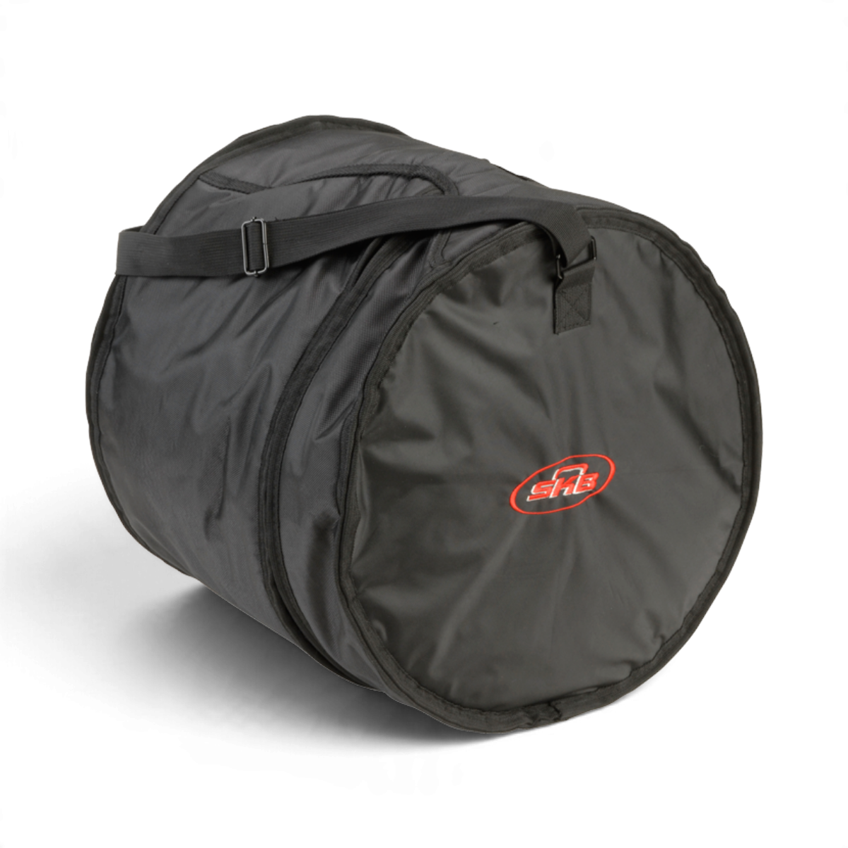 SKB Cases 11 x 13 tom drum gig bag in black ballistic nylon with heavy-duty zippers and ergonomic carry handle.