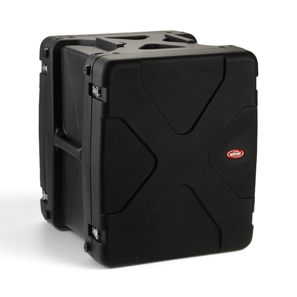 SKB Cases 14U 20-inch deep black roto shockmount rack case with reinforced corners for sensitive equipment protection