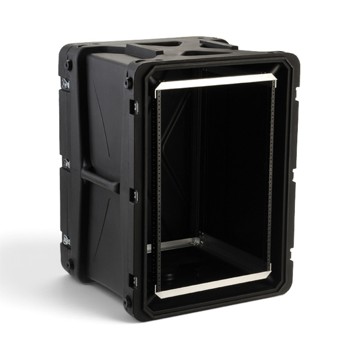 SKB Cases 16U 20-inch deep black roto shockmount rack with internal frame and elastomer shock absorbers