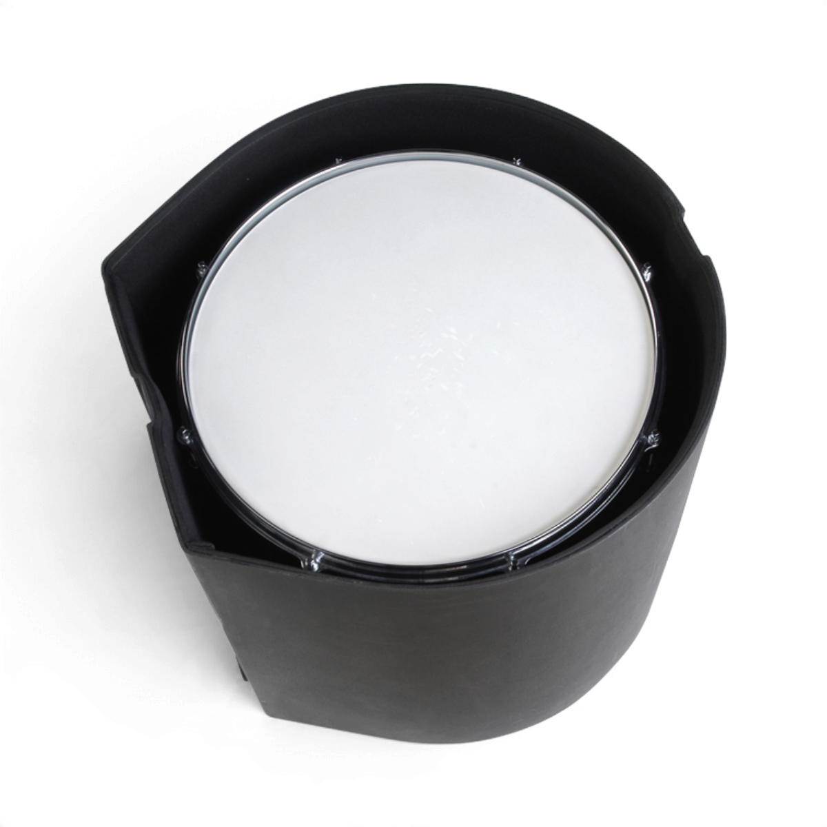 SKB Cases 16 x 16 floor tom drum case in black roto-molded plastic with a D-shaped design and padded interior.