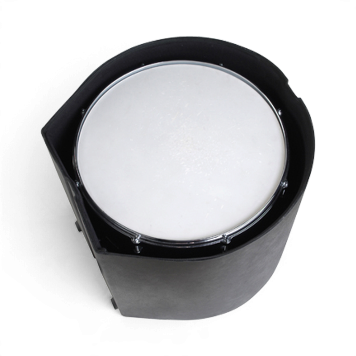 SKB Cases 16 x 18 floor tom drum case in black roto-molded plastic with a D-shaped design and padded interior.