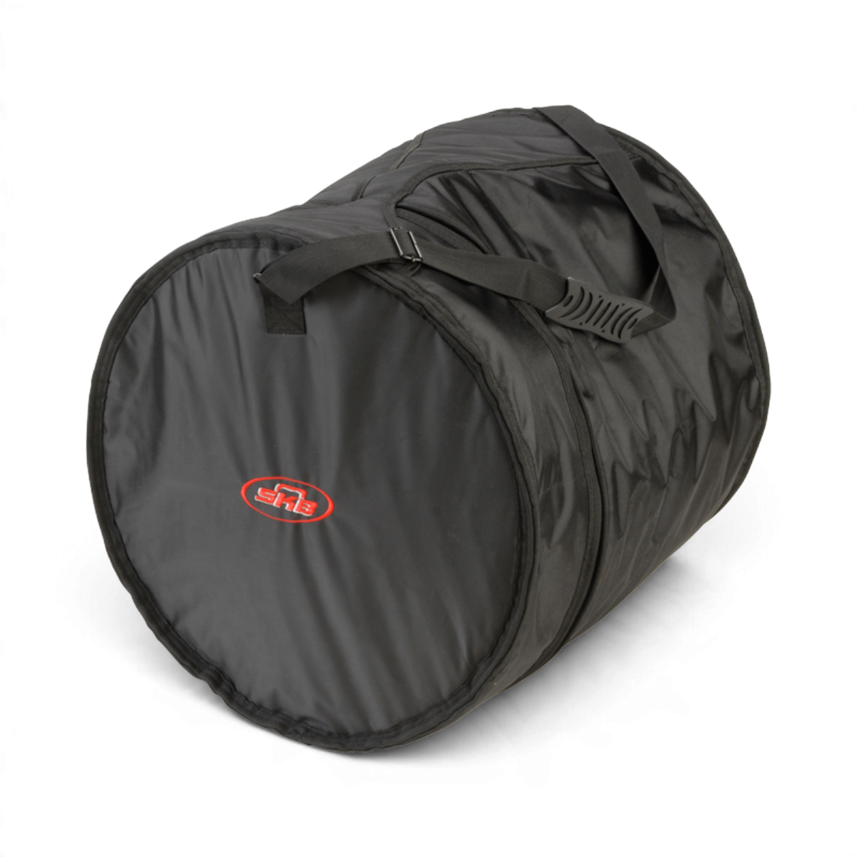SKB Cases 16 x 18 floor tom drum gig bag in black ballistic nylon with heavy duty zippers and ergonomic handle