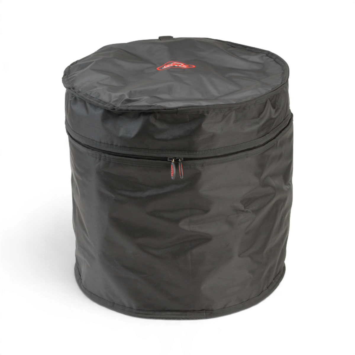 SKB Cases 16 x 20 bass drum gig bag in black ballistic nylon with heavy duty zippers and red logo embroidery
