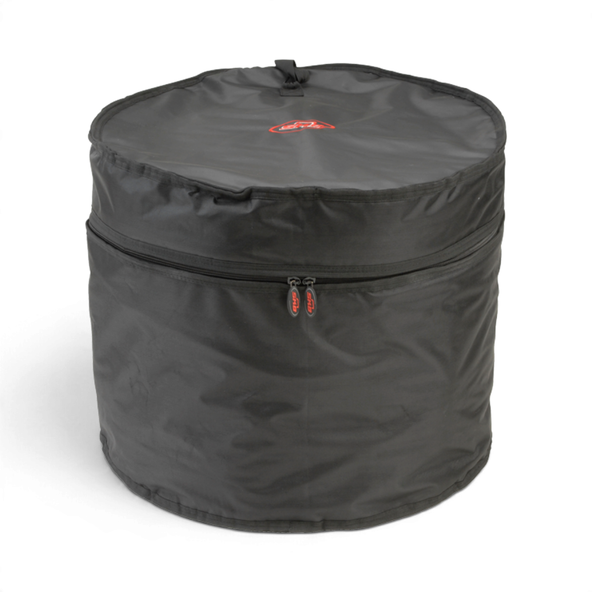 SKB Cases 16 x 22 inch black ballistic nylon bass drum gig bag with heavy duty dual zippers and ergonomic handle