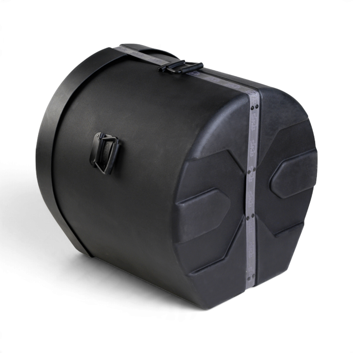 SKB Cases 18 x 20 bass drum case in black roto-molded plastic with D-shaped design and secure grip handles