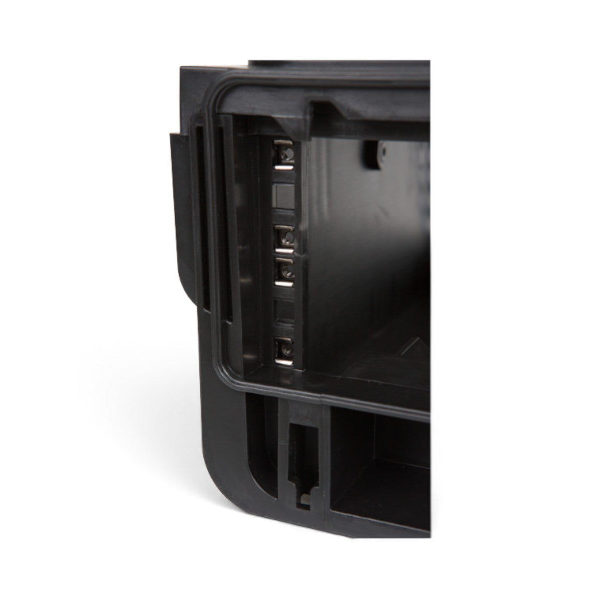 SKB Cases 2U Studio Flyer rack case featuring black injection molded shell and pre-installed square rack rails