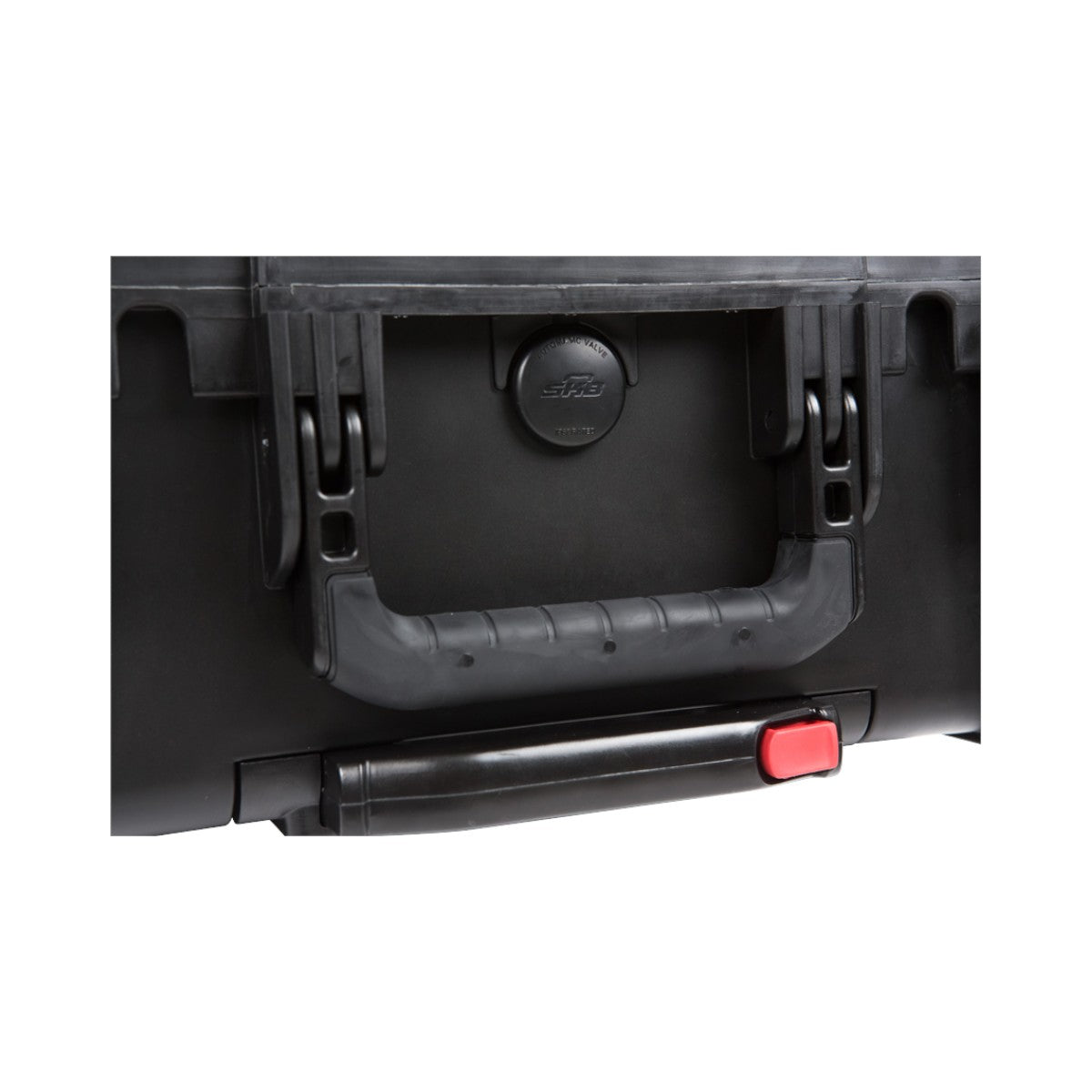 SKB Cases 2U Studio Flyer rack case featuring a durable black injection molded shell, carry handle, and TSA latch.