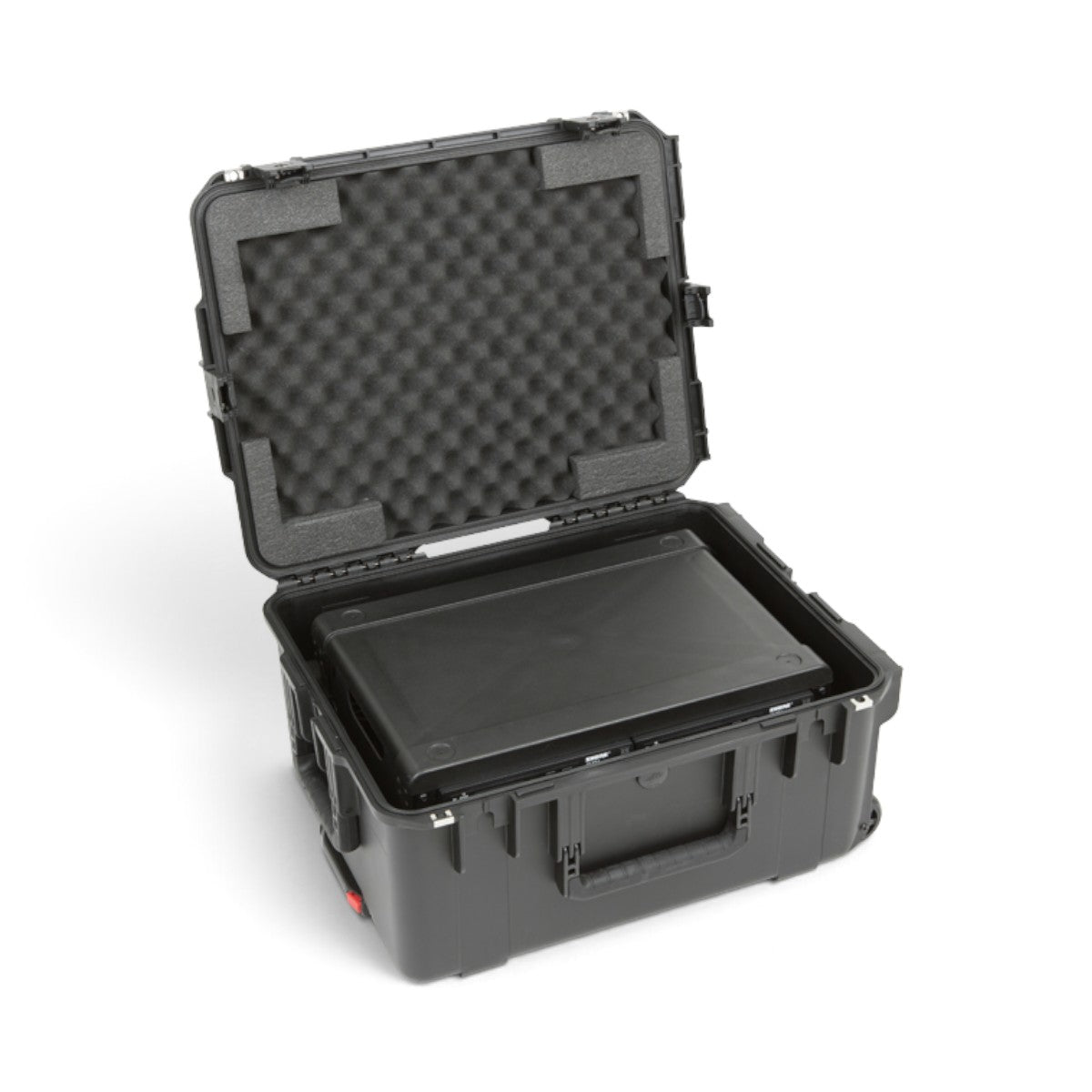 SKB Cases 2U iSeries wireless microphone fly rack with removable injection molded frame and protective foam interior